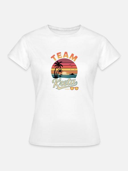 Team Kreta - Frauen T-Shirt - Weiß