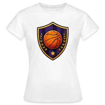 Basketballschild Lorbeer - Frauen T-Shirt - Weiß - Vorne - AI Model Female 172 dark (172cm)
