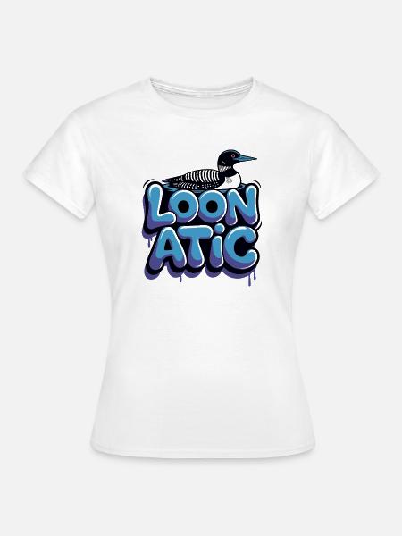 Eistaucher Wasservogel Loonatic - Frauen T-Shirt - Weiß