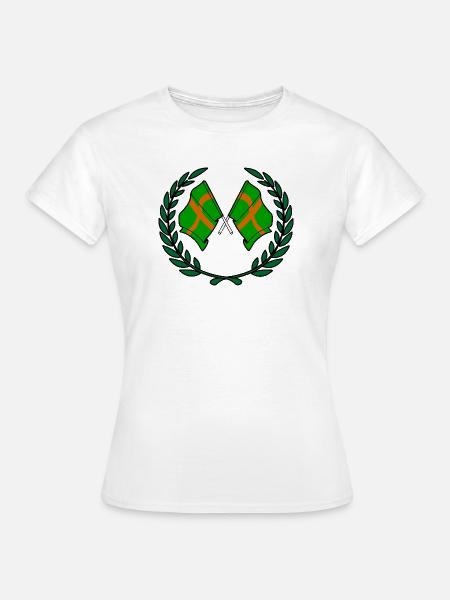 Walking Crest Custom - Frauen T-Shirt - Weiß