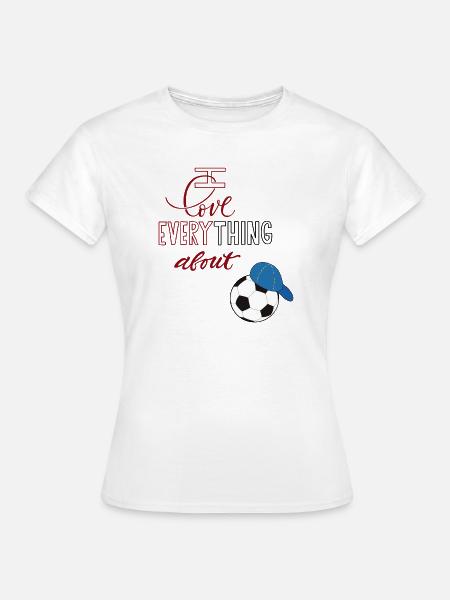 ich liebe Fußball - Frauen T-Shirt - Weiß