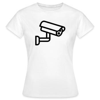 Kamera - Frauen T-Shirt - Weiß - Vorne - AI Model Female 172 dark (172cm)