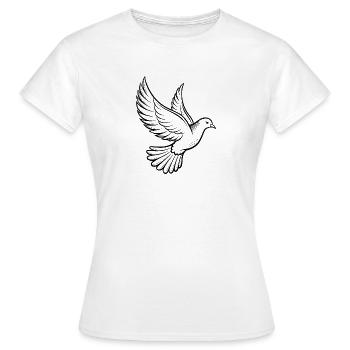 where - Women's T-Shirt - white - Front - AI Model Female 172 dark (172cm)