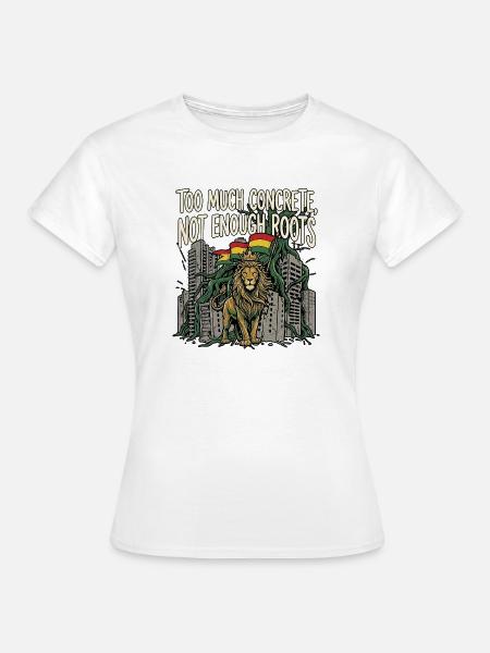 More Roots Lion - Frauen T-Shirt - Weiß