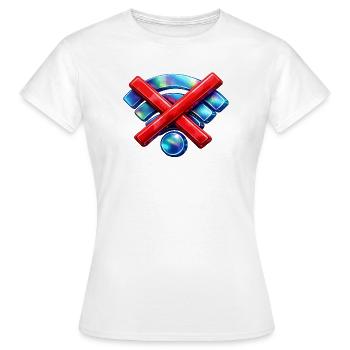Kein WLAN - Frauen T-Shirt - Weiß - Vorne - AI Model Female 172 dark (172cm)