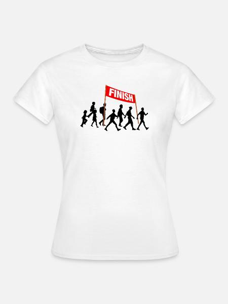 Walking Finish-Team - Frauen T-Shirt - Weiß