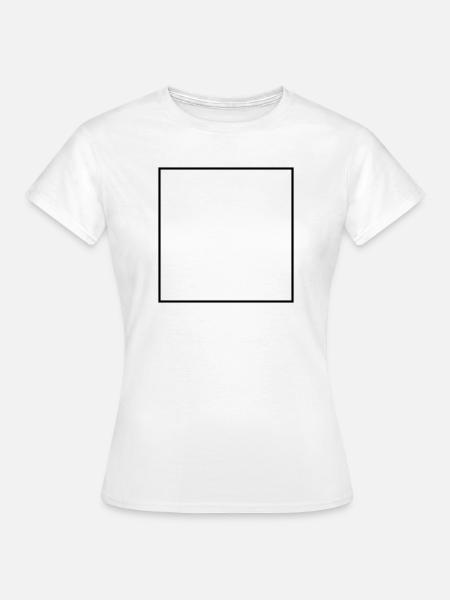 Viereck Leer - Frauen T-Shirt - Weiß
