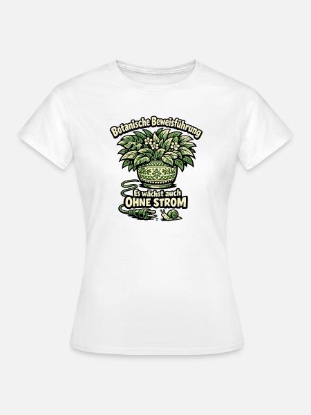 Botanische Beweisführung Ohne Strom - Frauen T-Shirt - Weiß