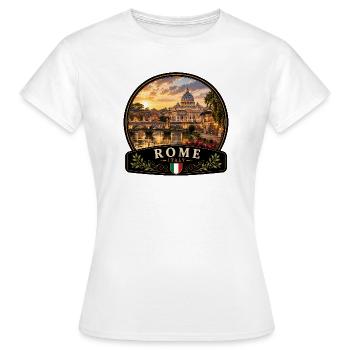 Vacances en Italie Chaîne Vacances Méditerranéennes dans la vieille ville - T-shirt Femme - blanc - Devant - AI Model Female 172 dark (172cm)