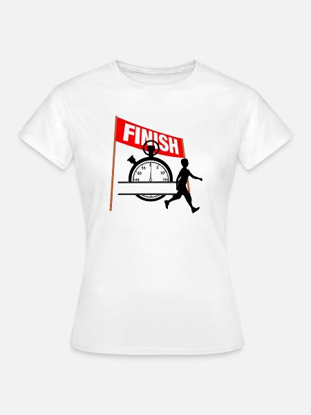 Laufende Zielzeit-Frauen - Frauen T-Shirt - Weiß