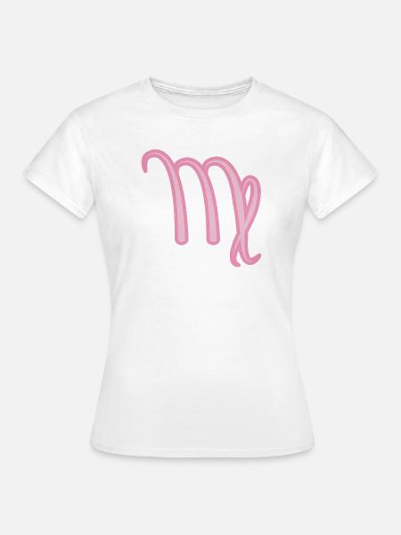 Jungfrau Sternzeichen Pastellrosa - Frauen T-Shirt - Weiß