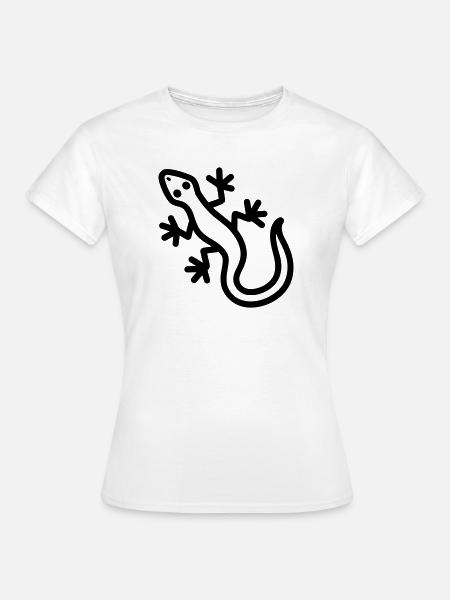 Eidechse - Frauen T-Shirt - Weiß