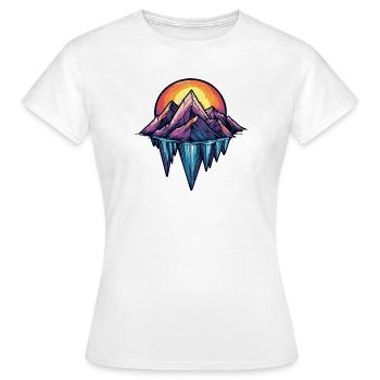 Eisberge Symbol Berge - Frauen T-Shirt - Weiß - Vorne - AI Model Female 172 dark (172cm)