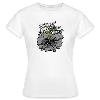 Vivre naturellement - T-shirt Femme - blanc - Devant - AI Model Female 172 dark (172cm)