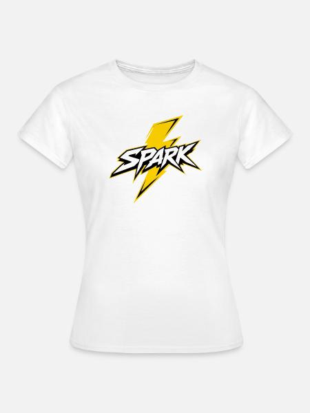 Spark Blitz Comic Logo - Frauen T-Shirt - Weiß