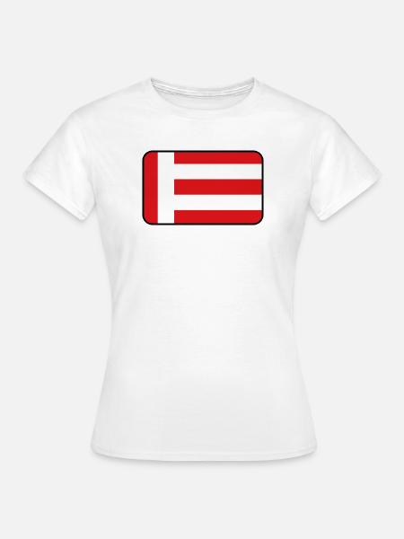 Eindhoven-Flaggenlogo - Frauen T-Shirt - Weiß