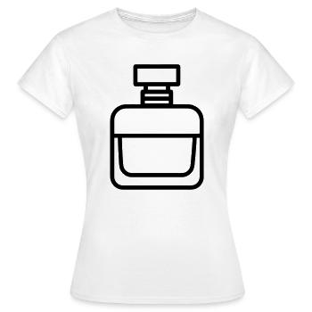 flacon de parfum - T-shirt Femme - blanc - Devant - AI Model Female 172 dark (172cm)