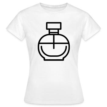 flacon de parfum - T-shirt Femme - blanc - Devant - AI Model Female 172 dark (172cm)