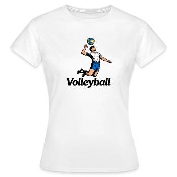 volleyball volleyball - Women's T-Shirt - white - Front - AI Model Female 172 dark (172cm)
