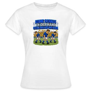 Keine Schale in der Hand, Schulden auf der Bank - Frauen T-Shirt - Weiß - Vorne - AI Model Female 172 dark (172cm)