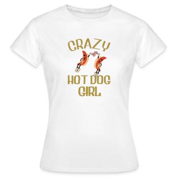 Hot Dog Girl Summer Colors - Women's T-Shirt - white - Front - AI Model Female 172 dark (172cm)