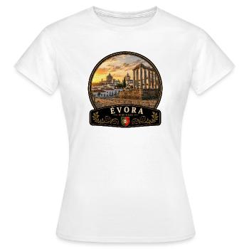 Evora Portugal Altstadt Urlaub Europa Atlantik - Frauen T-Shirt - Weiß - Vorne - AI Model Female 172 dark (172cm)
