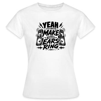 Une musique qui rend le moment du festival inoubliable - T-shirt Femme - blanc - Devant - AI Model Female 172 dark (172cm)