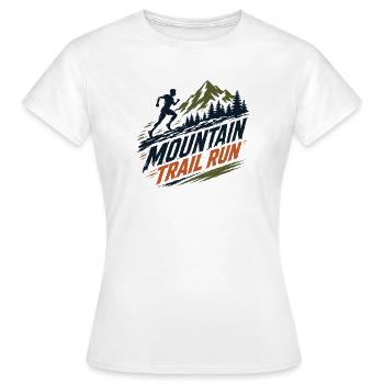 Course de montagne - T-shirt Femme - blanc - Devant - AI Model Female 172 dark (172cm)