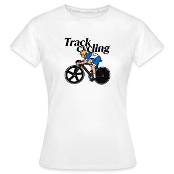 Track bikes - Women's T-Shirt - white - Front - AI Model Female 172 dark (172cm)