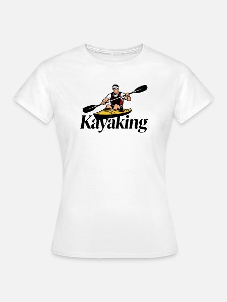 Kajakfahren - Frauen T-Shirt - Weiß