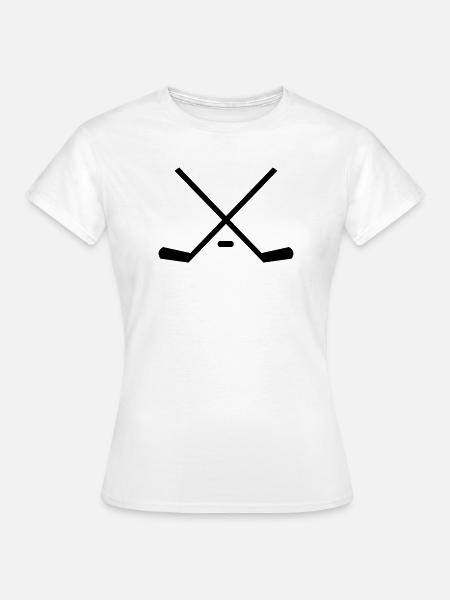 hockey - Frauen T-Shirt - Weiß