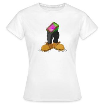 PROFIL GENOMMEN - Frauen T-Shirt - Weiß - Vorne - AI Model Female 172 dark (172cm)