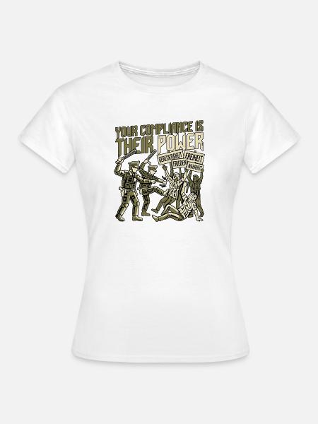 Denken Und Freiheit - Frauen T-Shirt - Weiß