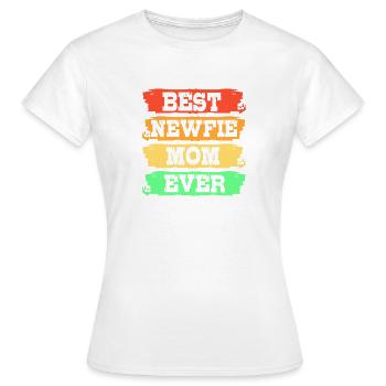 Newfoundland Mom Mom Mom Mom - Women's T-Shirt - white - Front - AI Model Female 172 dark (172cm)