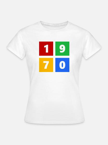 1970 - Frauen T-Shirt - Weiß