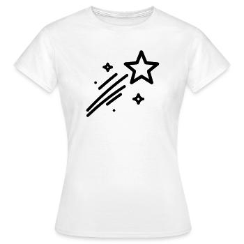 étoile filante - T-shirt Femme - blanc - Devant - AI Model Female 172 dark (172cm)
