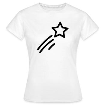 étoile filante - T-shirt Femme - blanc - Devant - AI Model Female 172 dark (172cm)