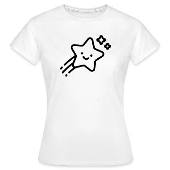 étoile filante - T-shirt Femme - blanc - Devant - AI Model Female 172 dark (172cm)
