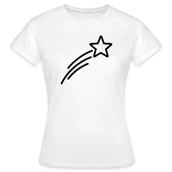 étoile filante - T-shirt Femme - blanc - Devant - AI Model Female 172 dark (172cm)