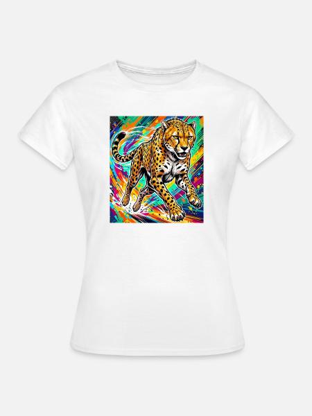 Gepard - Frauen T-Shirt - Weiß
