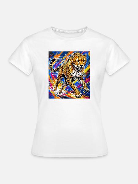 Gepard - Frauen T-Shirt - Weiß