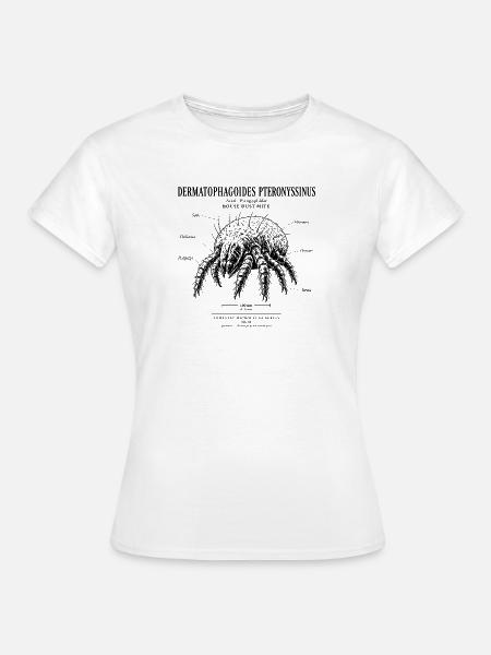 House Dust Mite – Domestic Microfauna No. 01 - Frauen T-Shirt - Weiß
