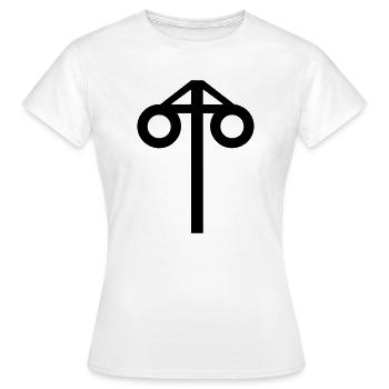 Mittsommer-magischer Baum - Frauen T-Shirt - Weiß - Vorne - AI Model Female 172 dark (172cm)