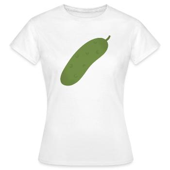 Pickle Tee - Frauen T-Shirt - Weiß - Vorne - AI Model Female 172 dark (172cm)