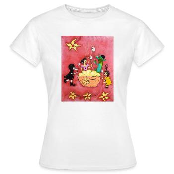 Vanille Pudding - Frauen T-Shirt - Weiß - Vorne - AI Model Female 172 dark (172cm)
