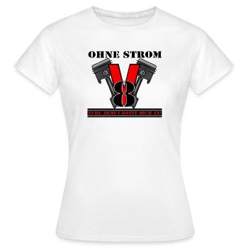 V8 Motor Wut Gegen Armut - Frauen T-Shirt - Weiß - Vorne - AI Model Female 172 dark (172cm)