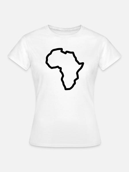 Afrikanischer Kontinent - Frauen T-Shirt - Weiß