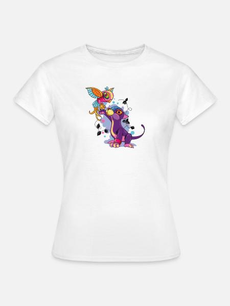 Be Happy - Frauen T-Shirt - Weiß