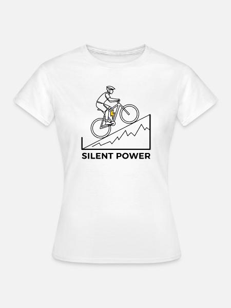 Lightning Uphill Ride - Frauen T-Shirt - Weiß