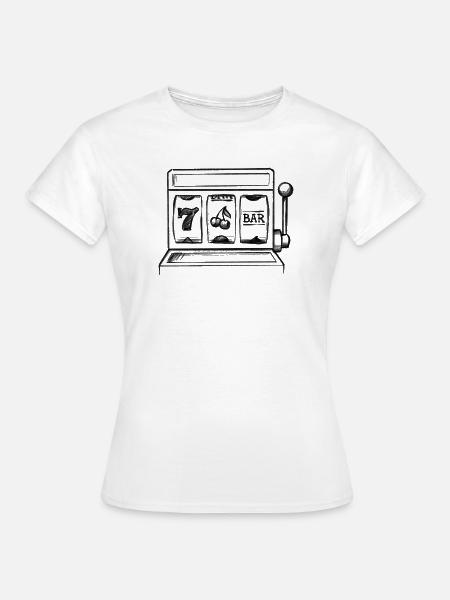 Spielautomat Kasino - lllustration - Frauen T-Shirt - Weiß